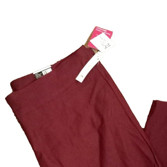 kim rogers tummy control pants woman's maroon Size 18 short ladies - Picture 2 of 5